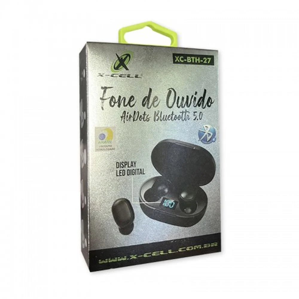 FONE DE OUVIDO BLUETOOTH 5.3AIR DOTS C/CARREG.DIG BRANC FLEX (UNIDADE) - imagem 4
