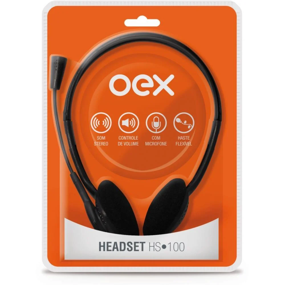 FONE DE OUVIDO COM MICROFONE HEADSET P2 CABO 1.8M NEWEX (UNIDADE) - imagem 5