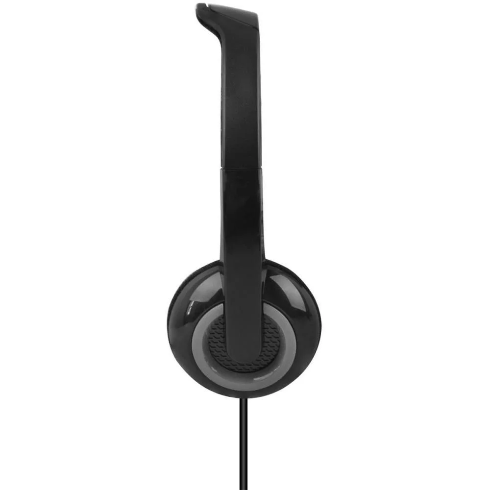 FONE DE OUVIDO COM MICROFONE HEADSET C/FIO CONEXAO P3 PRETO MULTI (UNIDADE) - imagem 3
