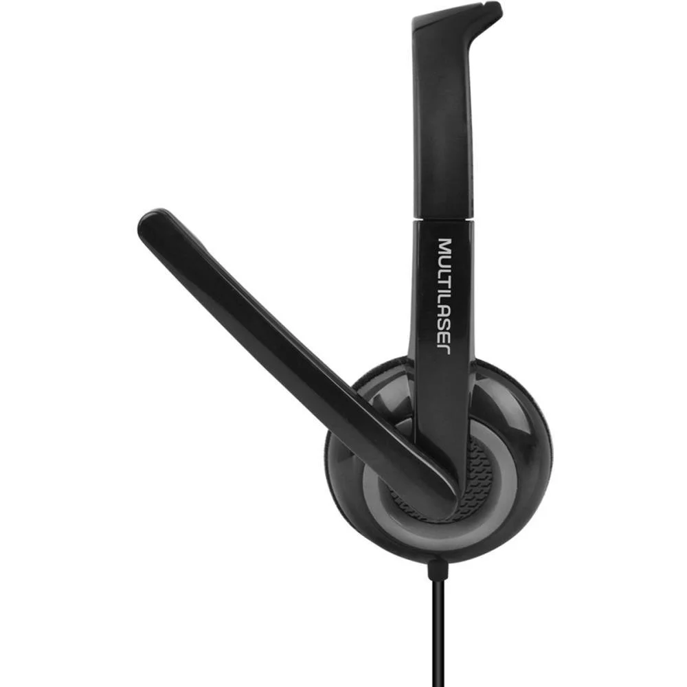 FONE DE OUVIDO COM MICROFONE HEADSET C/FIO CONEXAO P3 PRETO MULTI (UNIDADE) - imagem 4