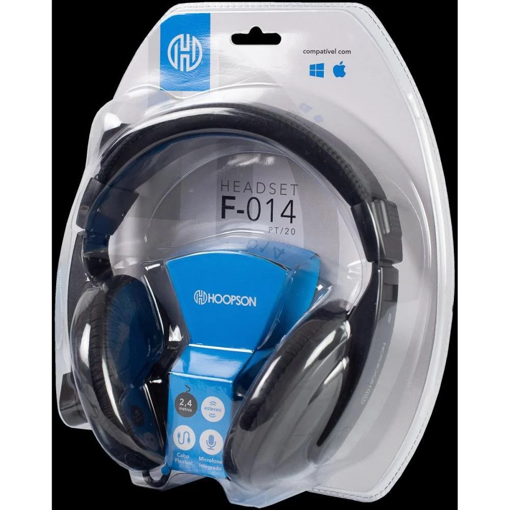 FONE DE OUVIDO COM MICROFONE HEADSET GRANDE PRETO MERCORIENTAL (UNIDADE) - imagem 3