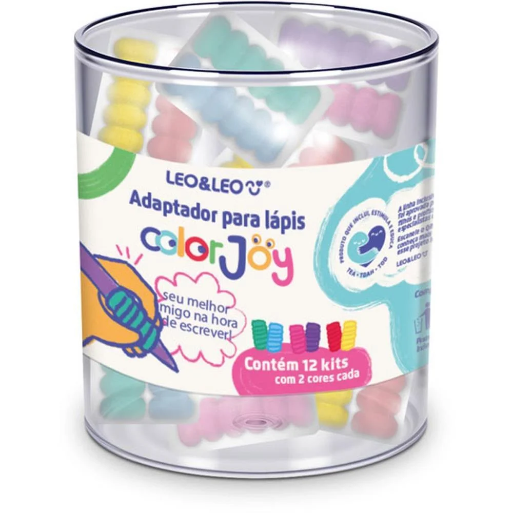 GRIP ERGONOMICO ADAPTADOR DE LAPIS EVA COLOR LEONORA (POTE-12) - imagem 2