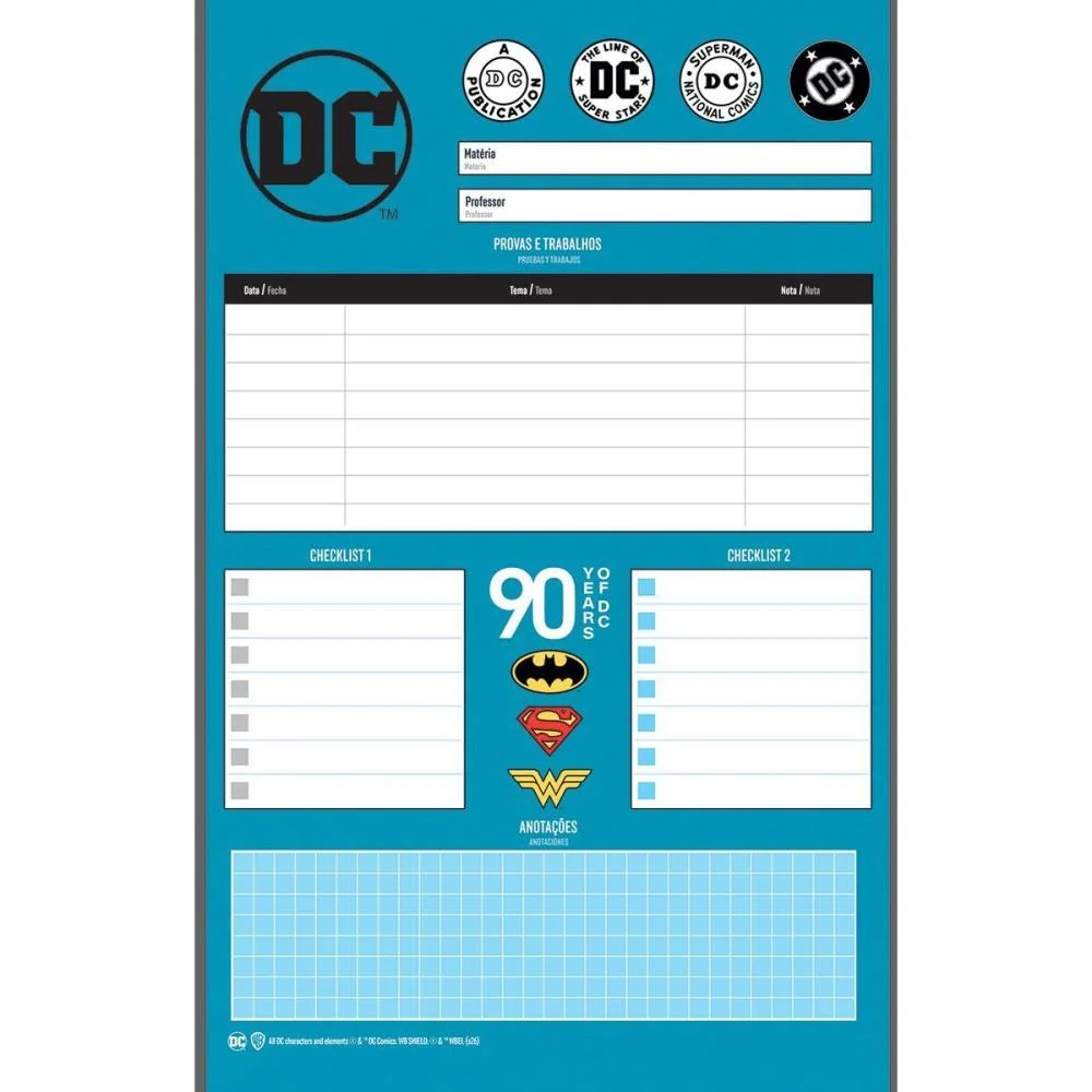 CADERNO 10X1 CAPA DURA DC COMICS 160FLS. JANDAIA (PCT.C/04) - imagem 11