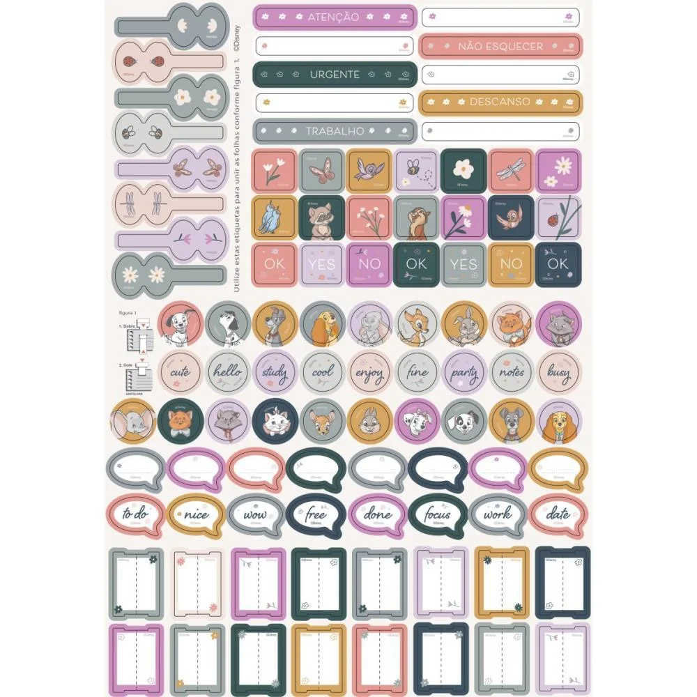 CADERNO 10X1 CAPA DURA DISNEY CLASSICOS 160FLS. I.A JANDAIA (PCT.C/04) - imagem 11