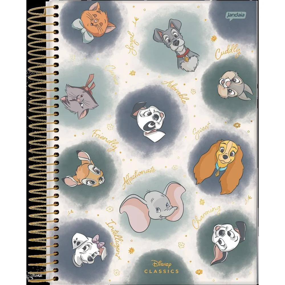 CADERNO 10X1 CAPA DURA DISNEY CLASSICOS 160FLS. I.A JANDAIA (PCT.C/04) - imagem 4