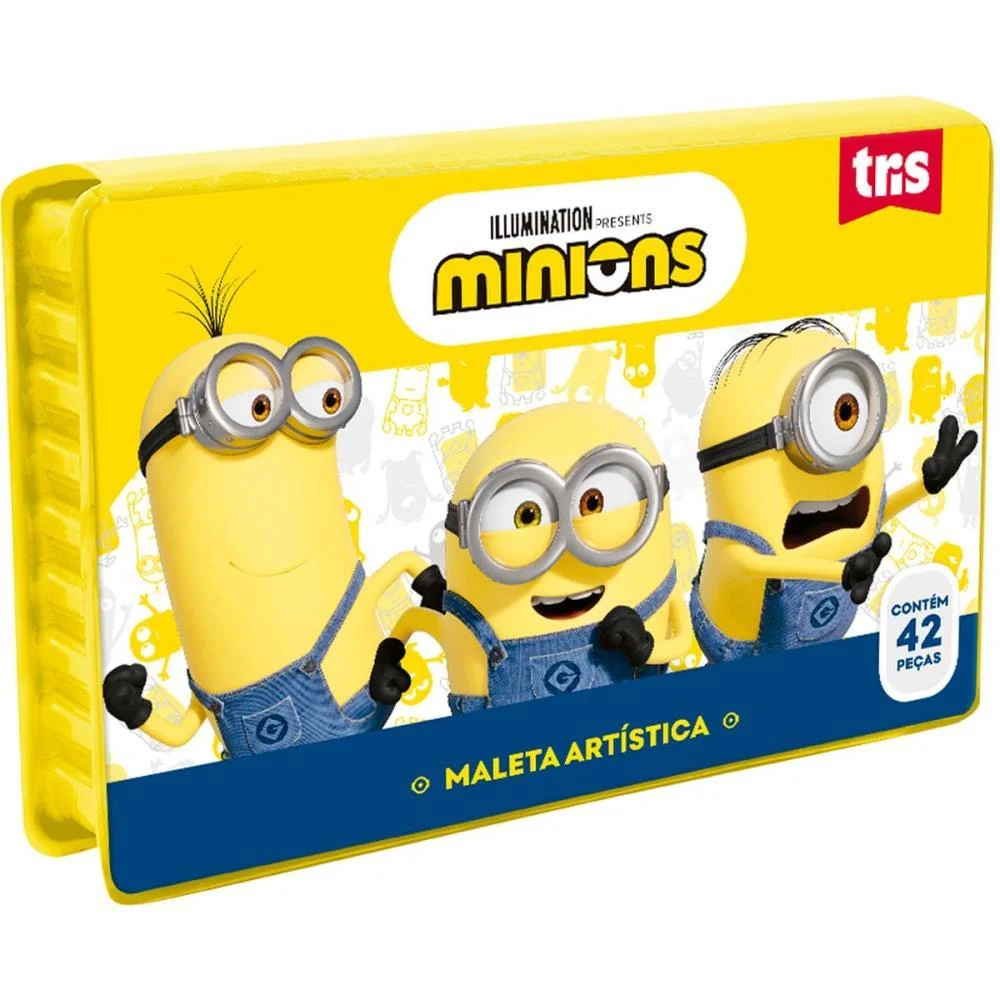 MALETA PARA PINTURA MINIONS 42 PECAS SUMMIT (UNIDADE) - imagem 3