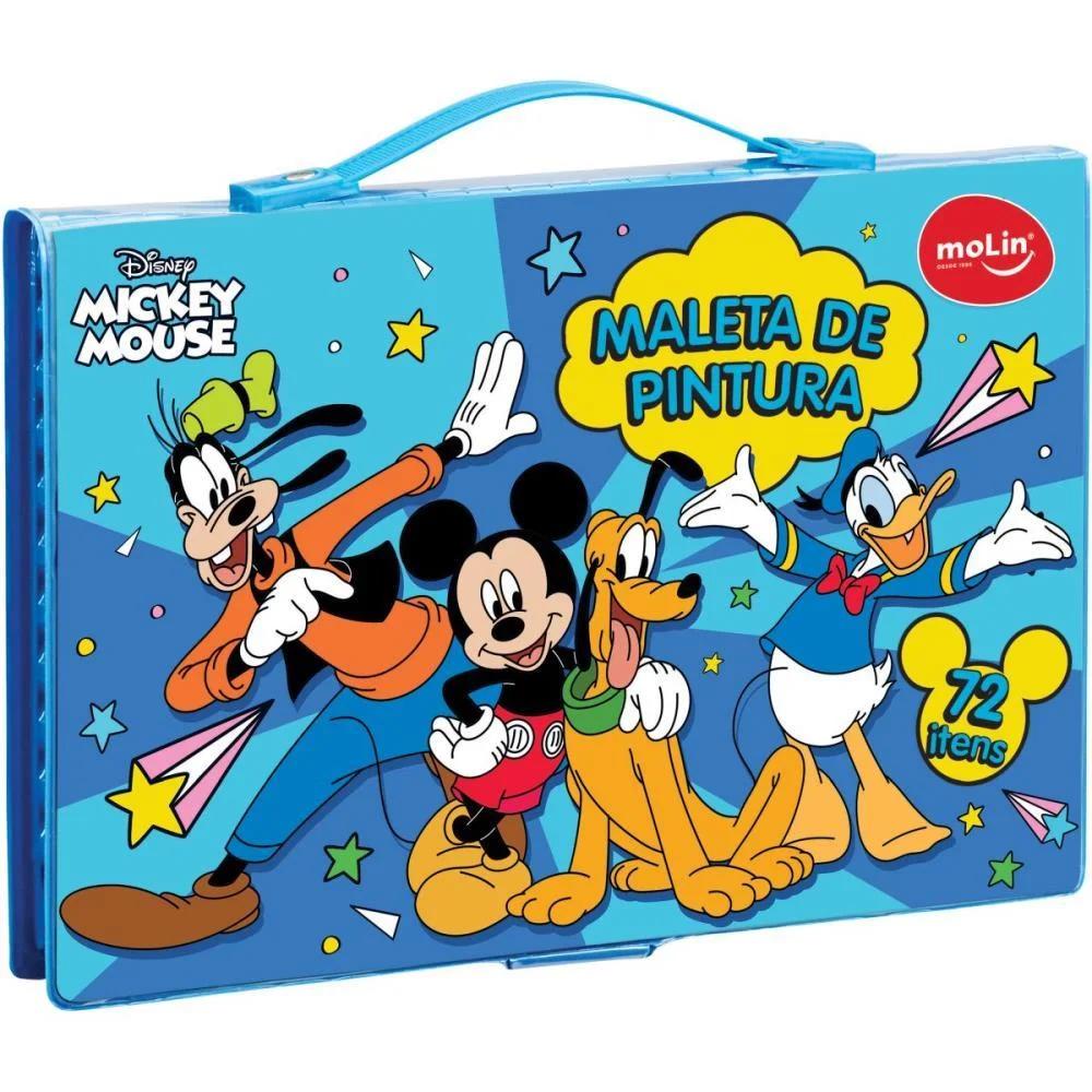 MALETA PARA PINTURA MICKEY 72 ITENS MOLIN (UNIDADE) - imagem 3