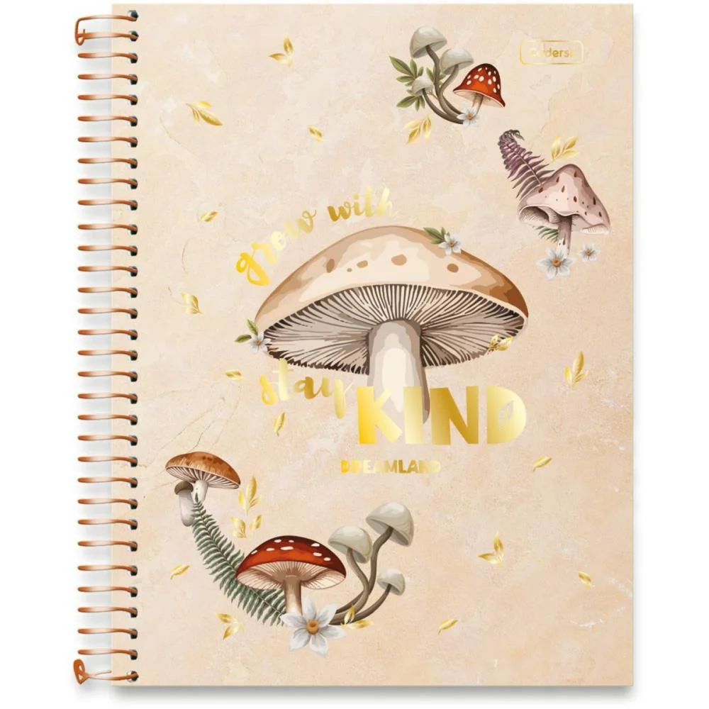 CADERNO 10X1 CAPA DURA DREAMLAND METALIZADO 160FLS CADERSIL (PCT.C/04) - imagem 12