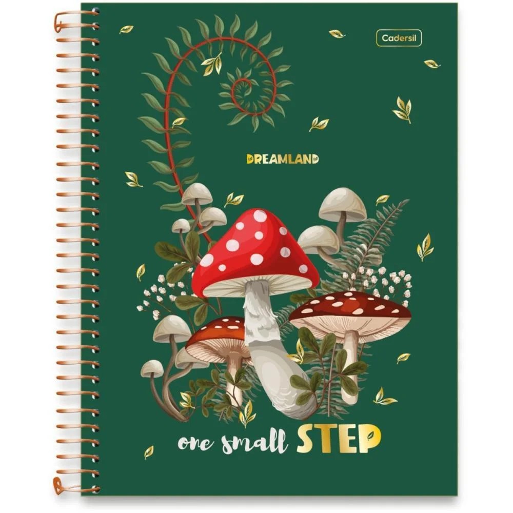 CADERNO 10X1 CAPA DURA DREAMLAND METALIZADO 160FLS CADERSIL (PCT.C/04) - imagem 3