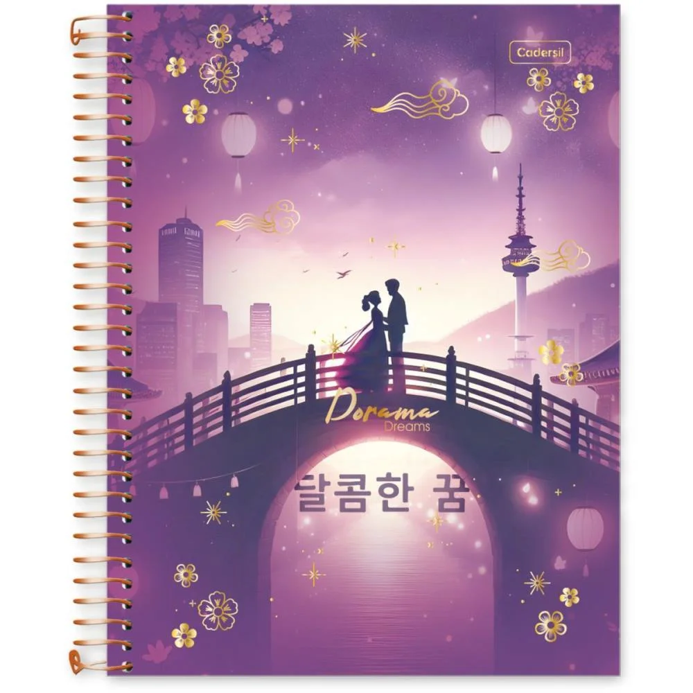 CADERNO 10X1 CAPA DURA DORAMA DREAMS 160FLS CADERSIL (PCT.C/04) - imagem 3