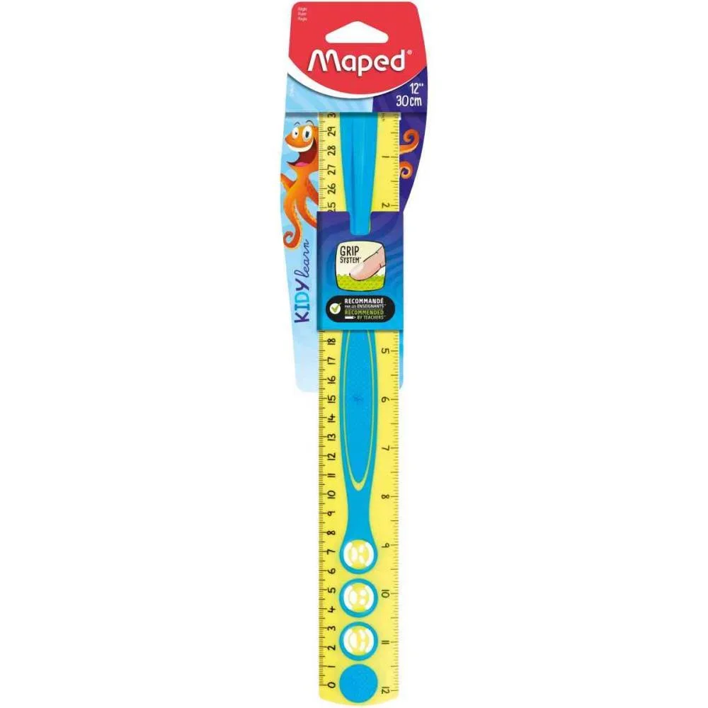 REGUA DE POLIESTIRENO KIDY LEARN 30CM 12POL. MAPED (BLISTER) - imagem 7