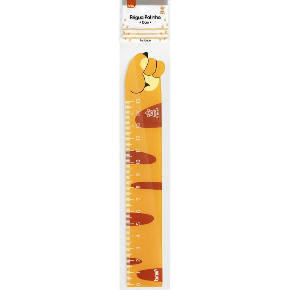 REGUA Plástica 15CM - ESTAMPA SORTIDA PET BRW (CX.C/12) - imagem 4