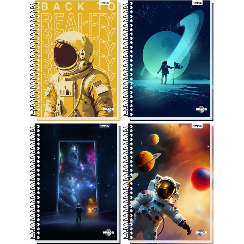 CADERNO 10X1 CAPA DURA SPACE 160 FOLHAS TAMOIO (PCT.C/04) - imagem 2