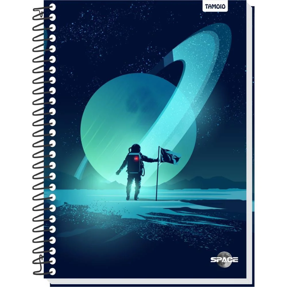 CADERNO 10X1 CAPA DURA SPACE 160 FOLHAS TAMOIO (PCT.C/04) - imagem 6