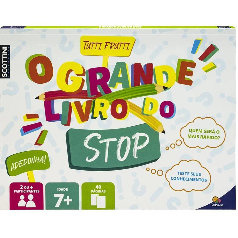 LIVRO DE ATIVIDADES SCOTTINI LIVRO STOP 28X21 40PG TODOLIVRO (UNIDADE) - imagem 3