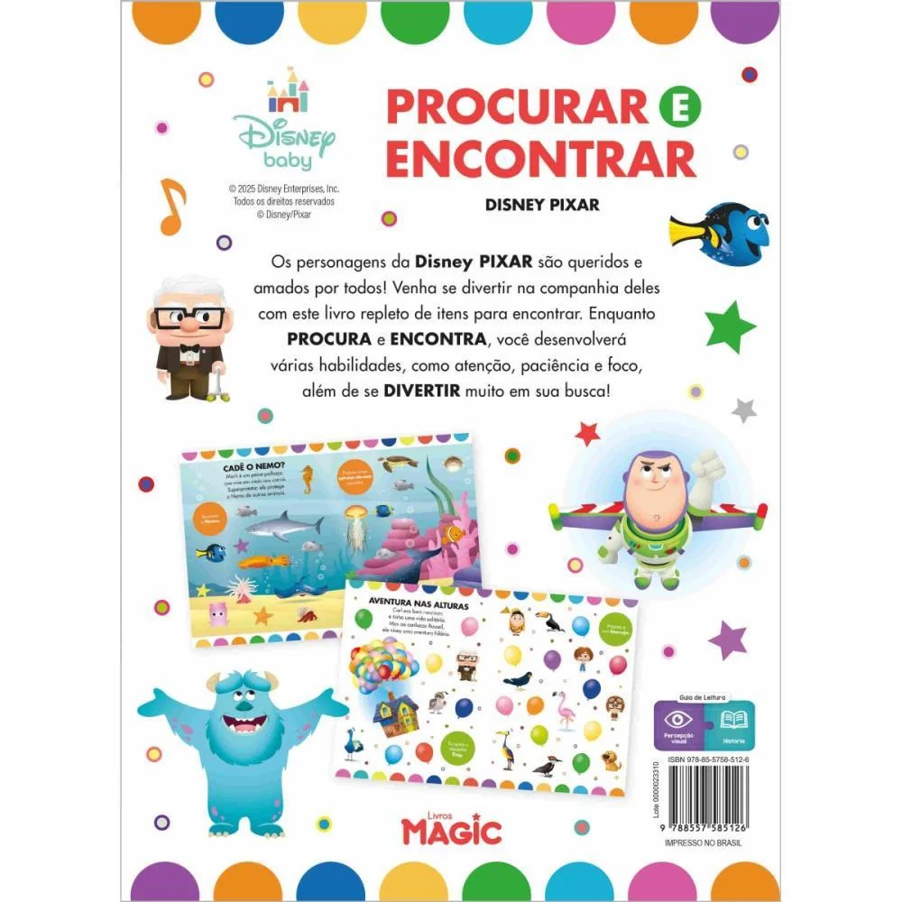 LIVRO DE ATIVIDADES PROCURAR E ENCONTRAR PIXAR MAGIC KIDS (UNIDADE) - imagem 5