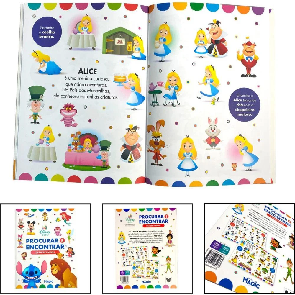 LIVRO DE ATIVIDADES PROCURAR E ENCONTRAR DISNEY MAGIC KIDS (UNIDADE) - imagem 4