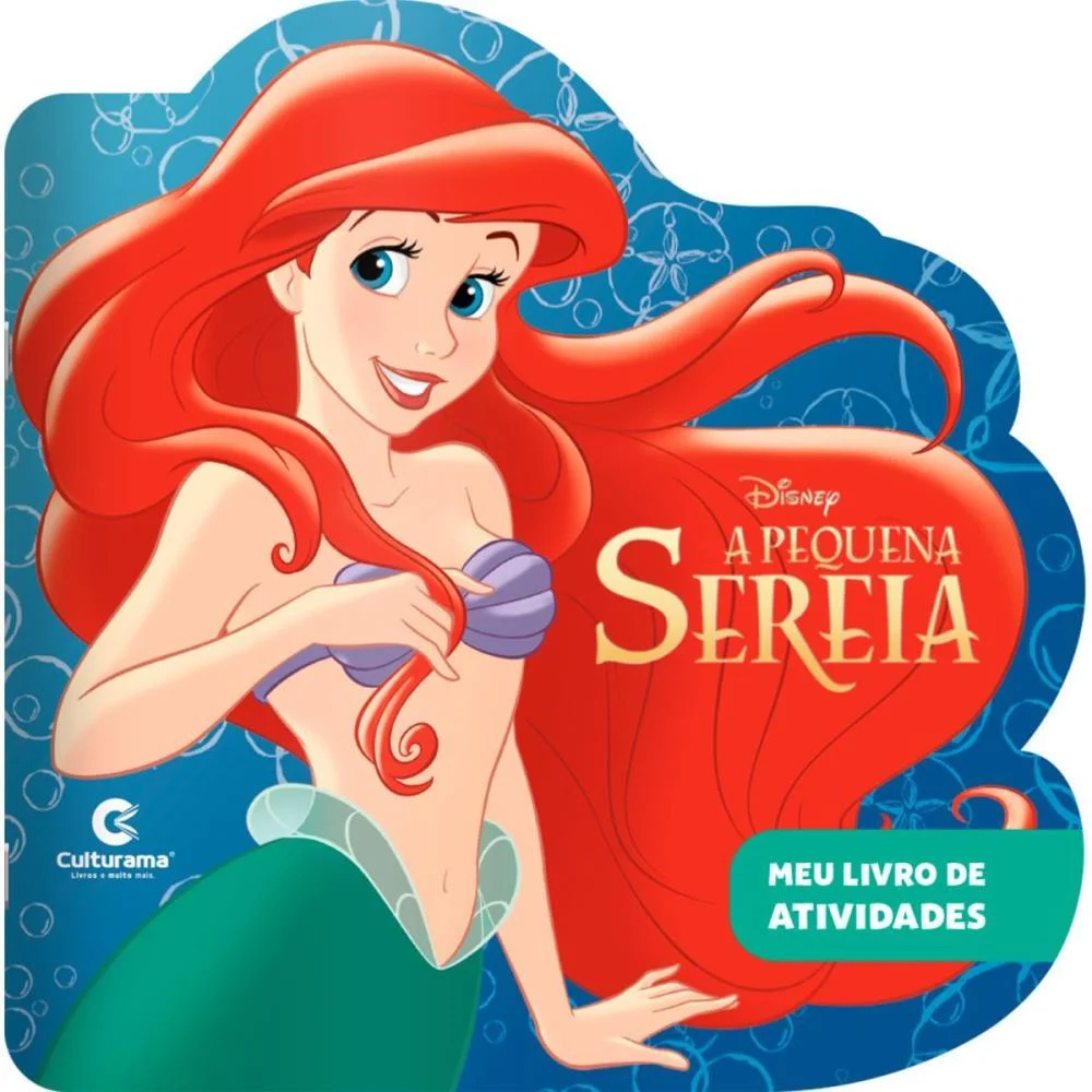 LIVRO DE ATIVIDADES RECORTADO PEQUENA SEREIA 24PGS CULTURAMA (UNIDADE) - imagem 2