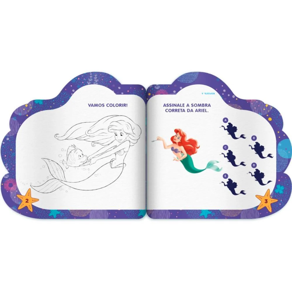 LIVRO DE ATIVIDADES RECORTADO PEQUENA SEREIA 24PGS CULTURAMA (UNIDADE) - imagem 4