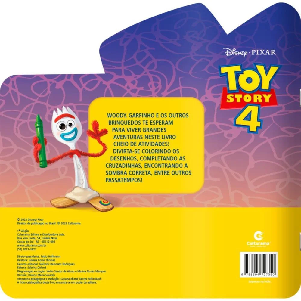 LIVRO DE ATIVIDADES RECORTADO TOY STORY 24PG 23X23 CULTURAMA (UNIDADE) - imagem 4