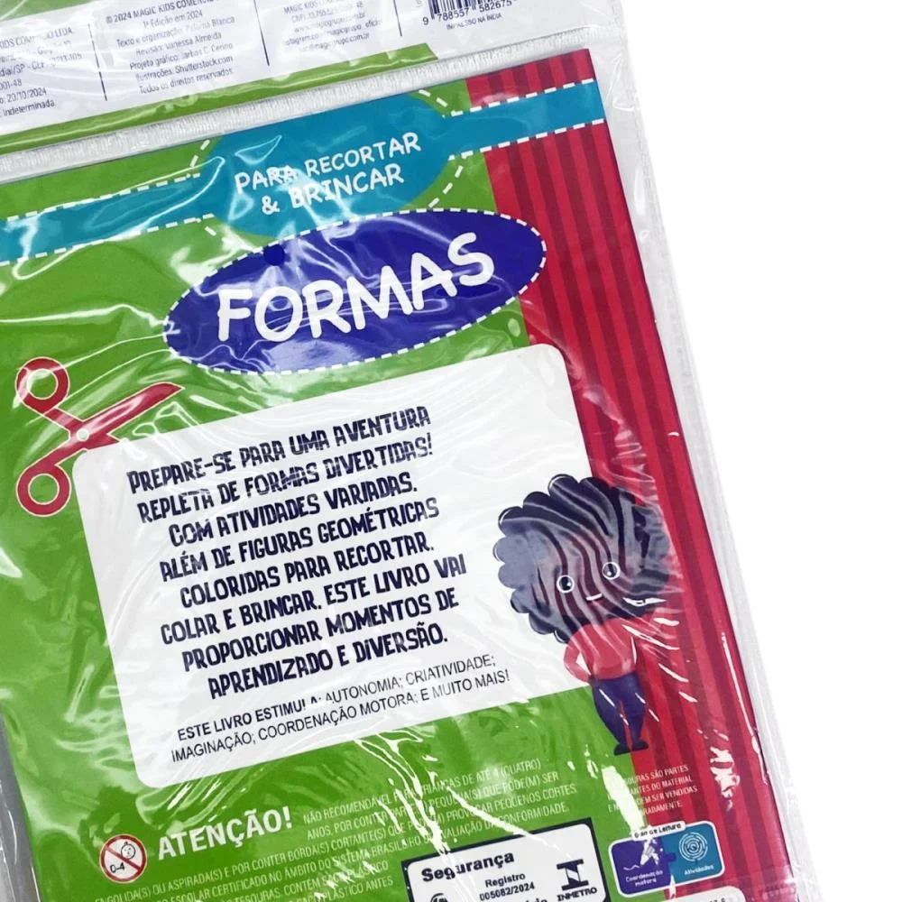 LIVRO DE ATIVIDADES RECORTAR E BRINCAR FORMAS 16PG MAGIC KIDS (UNIDADE) - imagem 4