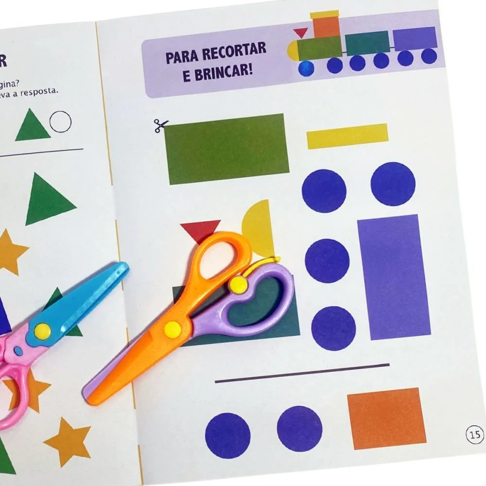 LIVRO DE ATIVIDADES RECORTAR E BRINCAR FORMAS 16PG MAGIC KIDS (UNIDADE) - imagem 5