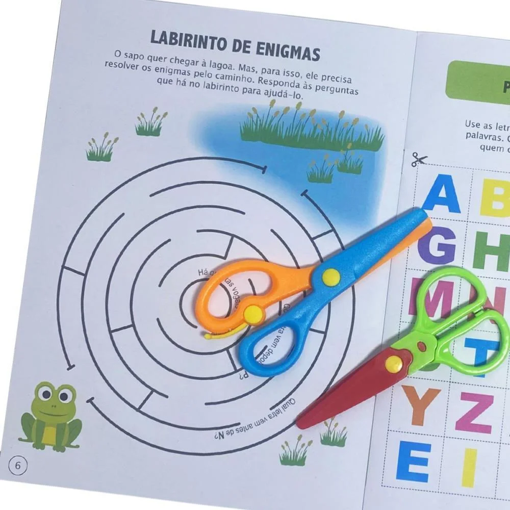 LIVRO DE ATIVIDADES RECORTAR E BRINCAR ABC/NUMEROS MAGIC KIDS (UNIDADE) - imagem 6