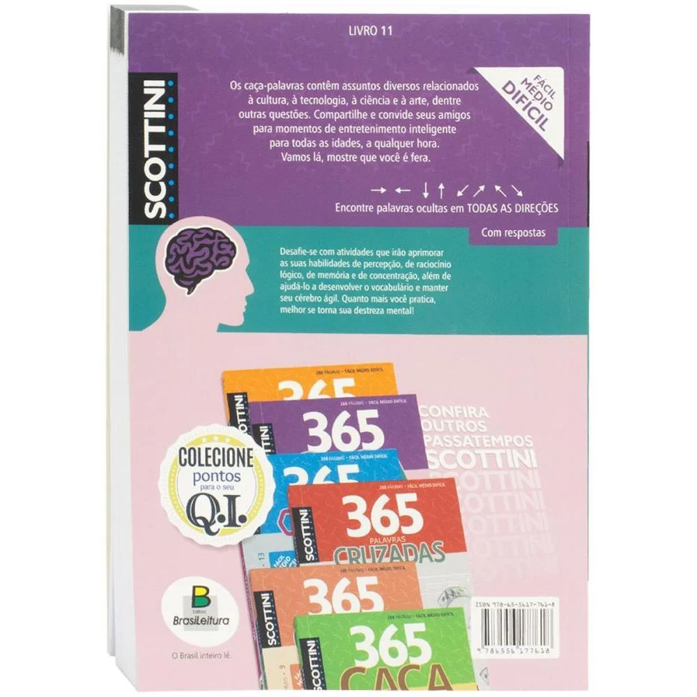 LIVRO DE ATIVIDADES CACA-PALAVRAS 365 N.11 288PAG. TODOLIVRO (UNIDADE) - imagem 6