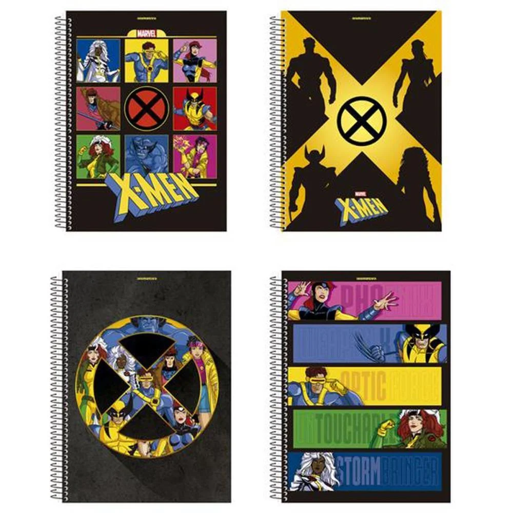 CADERNO 10X1 CAPA DURA X-MEN 160F ANIMATIVA (PCT.C/04) - imagem 3