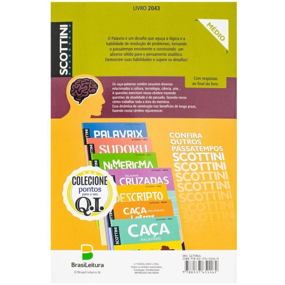 LIVRO DE ATIVIDADES SCOTTINI PALAVRIX MEDIO 32PAG TODOLIVRO (PCT.C/10) - imagem 6