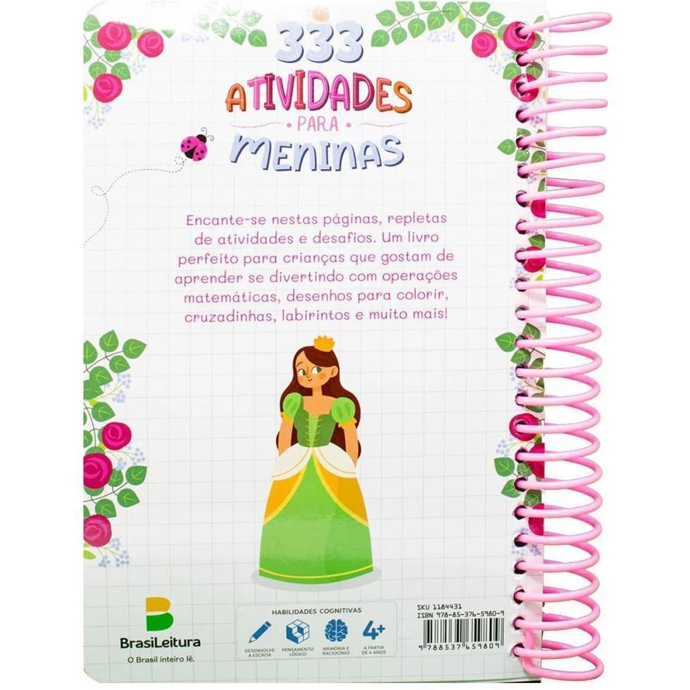 LIVRO DE ATIVIDADES 333 ATIVIDADES ESP.MENINA 168P TODOLIVRO (UNIDADE) - imagem 5