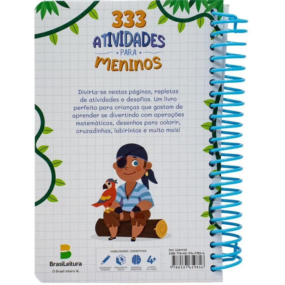 LIVRO DE ATIVIDADES 333 ATIVIDADES ESP.MENINO 168P TODOLIVRO (UNIDADE) - imagem 5