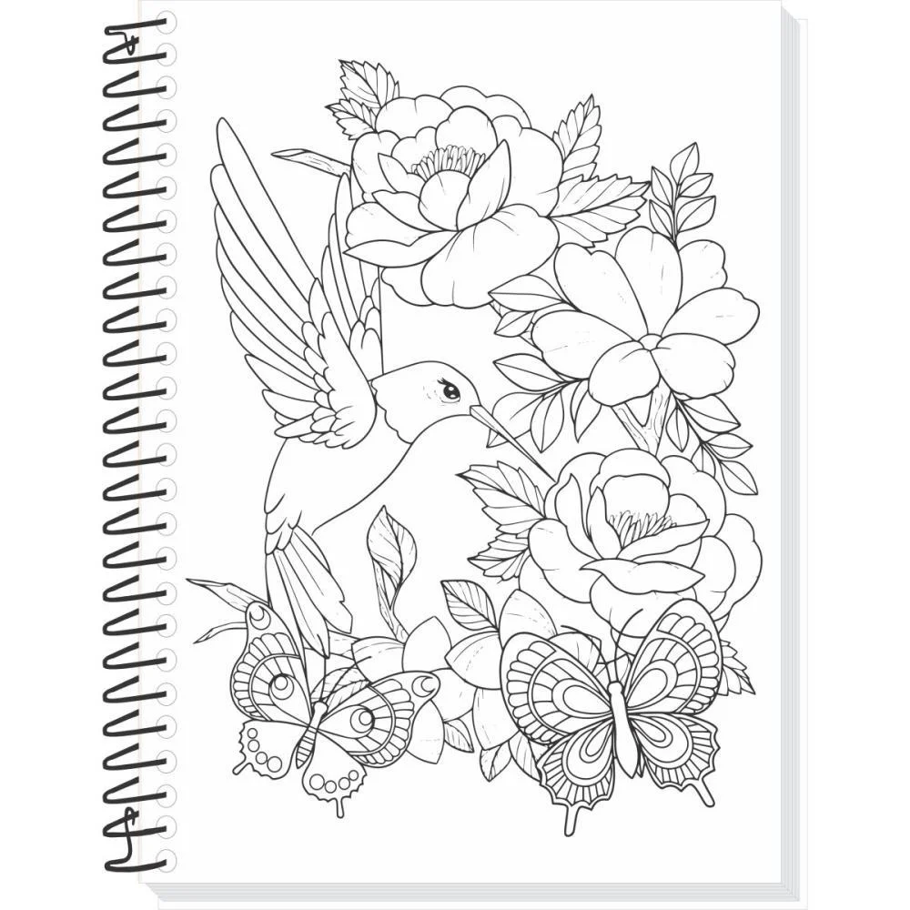CADERNO 10X1 CAPA DURA SUA ARTE P/COLORIR 160F TAMOIO (PCT.C/04) - imagem 6
