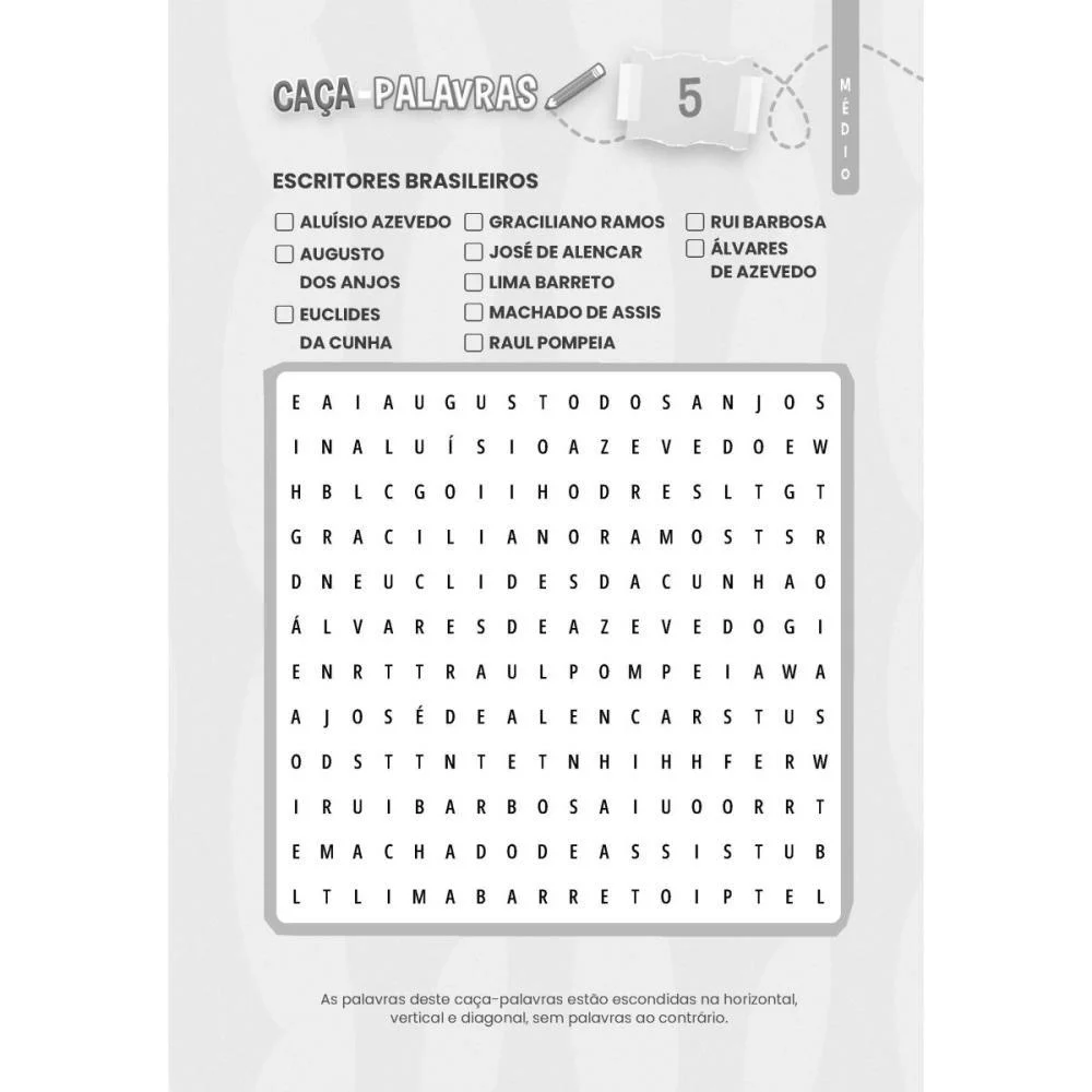 LIVRO DE ATIVIDADES CACA PALAVRAS NIVEL MEDIO BICHO ESPERTO (PCT.C/10) - imagem 3