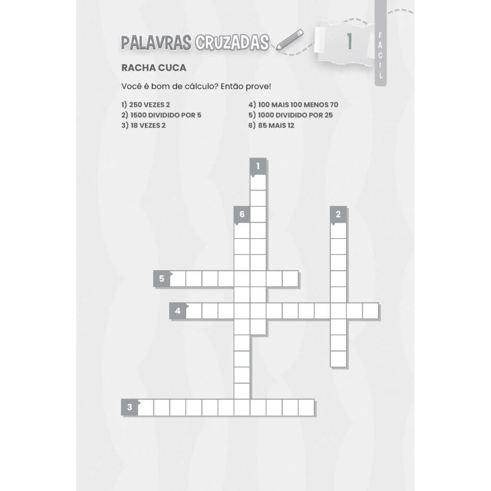 LIVRO DE ATIVIDADES CRUZADINHAS NIVEL FACIL BICHO ESPERTO 10 Unidades - imagem 3