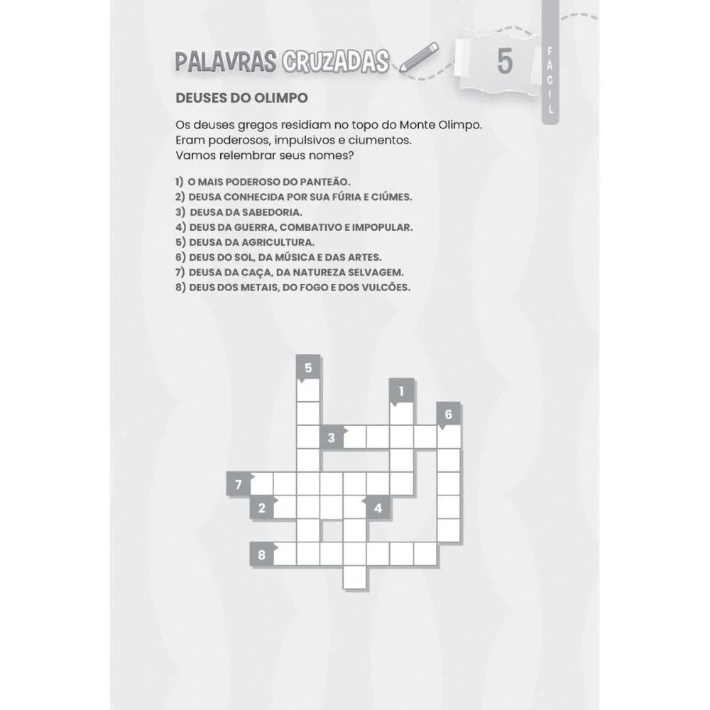 LIVRO DE ATIVIDADES CRUZADINHAS NIVEL FACIL BICHO ESPERTO 10 Unidades - imagem 4