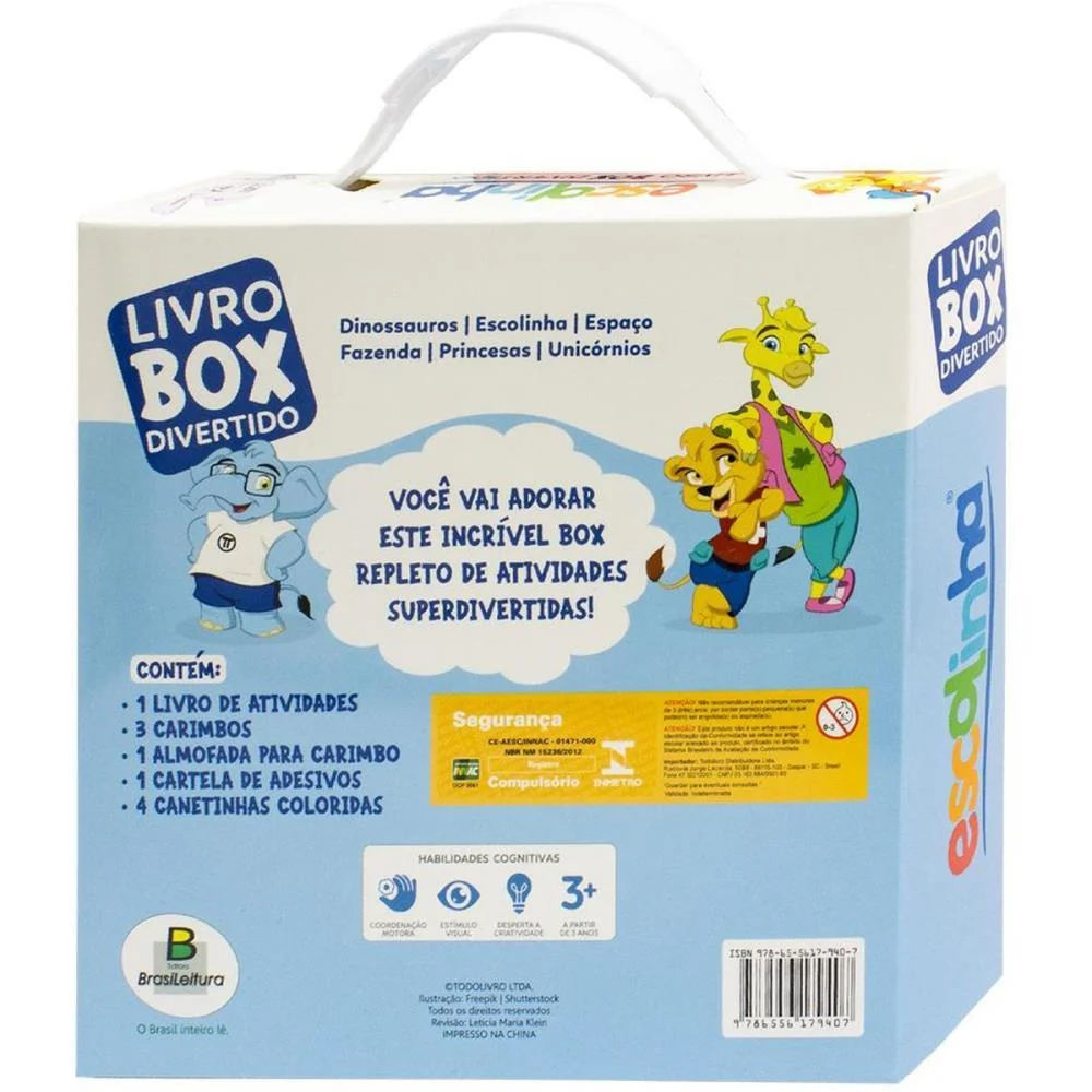 LIVRO DE ATIVIDADES BOX DIVERTIDO ESCOLINHA 10PCS TODOLIVRO (UNIDADE) - imagem 6
