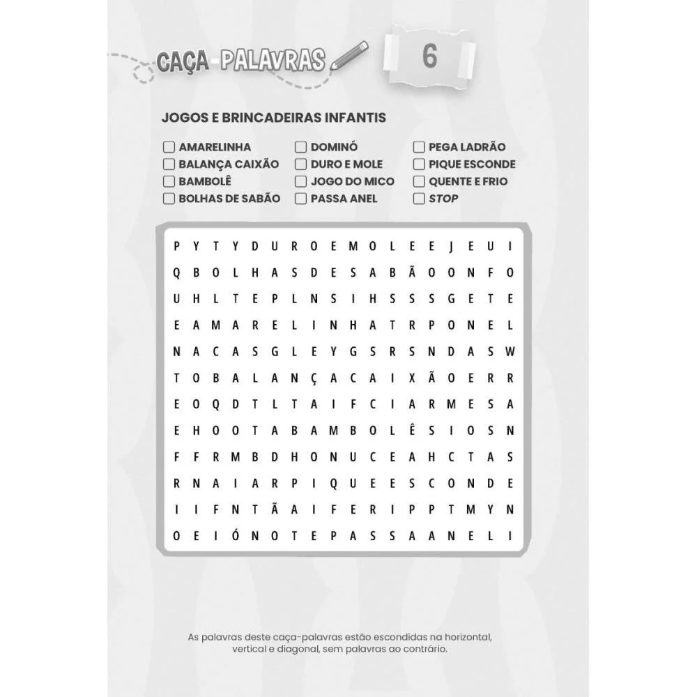 LIVRO DE ATIVIDADES CACA PALAVRAS NIVEL FACIL BICHO ESPERTO (PCT.C/10) - imagem 4