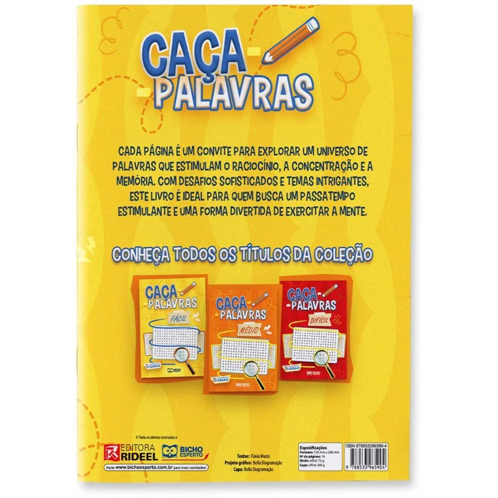 LIVRO DE ATIVIDADES CACA PALAVRAS NIVEL FACIL BICHO ESPERTO (PCT.C/10) - imagem 5