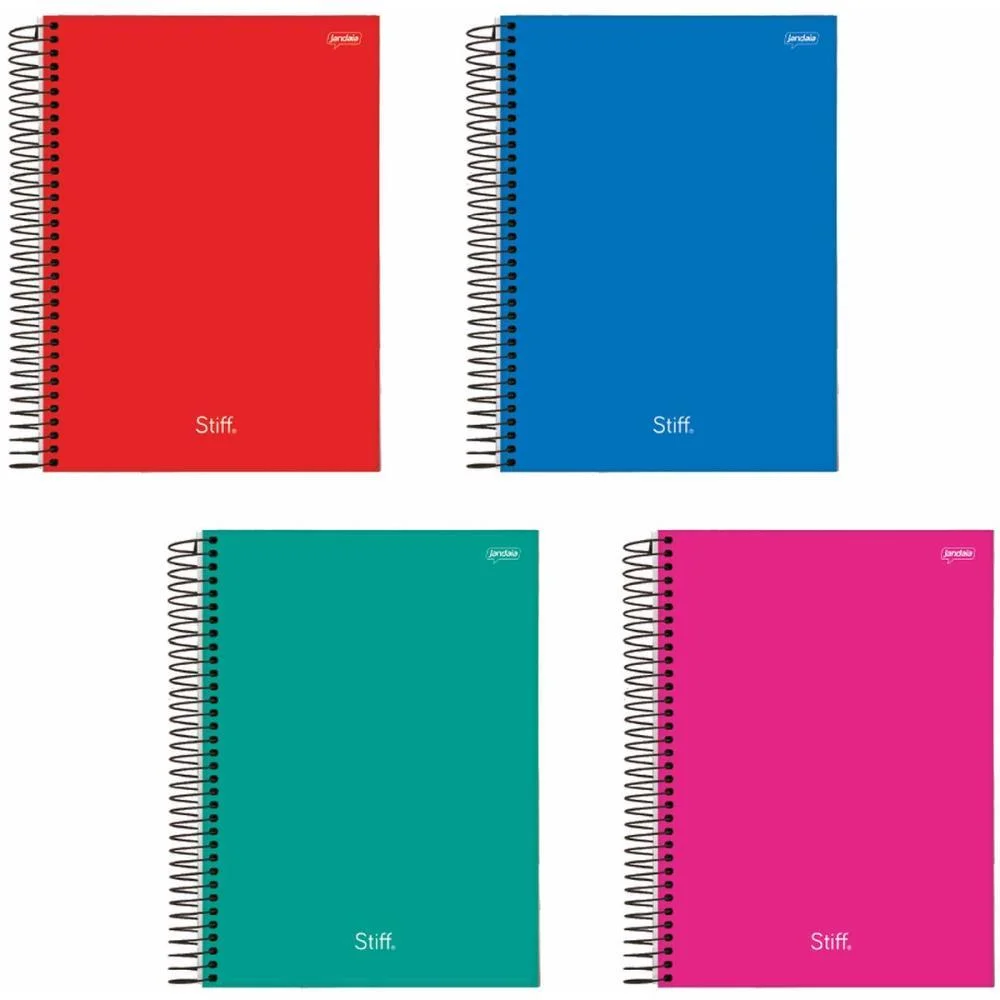 CADERNO 10X1 CAPA DURA STIFF SLIM 160FLS. JANDAIA (PCT.C/04) - imagem 2
