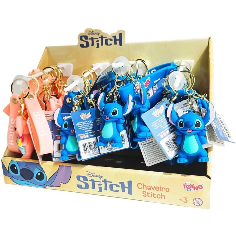 CHAVEIRO STITCH CORES TOYNG (DP.C/24) - imagem 5