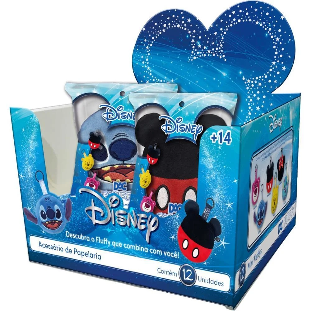 CHAVEIRO DISNEY MINI FLUFFY SORTIDO DAC (UNIDADE) - imagem 5
