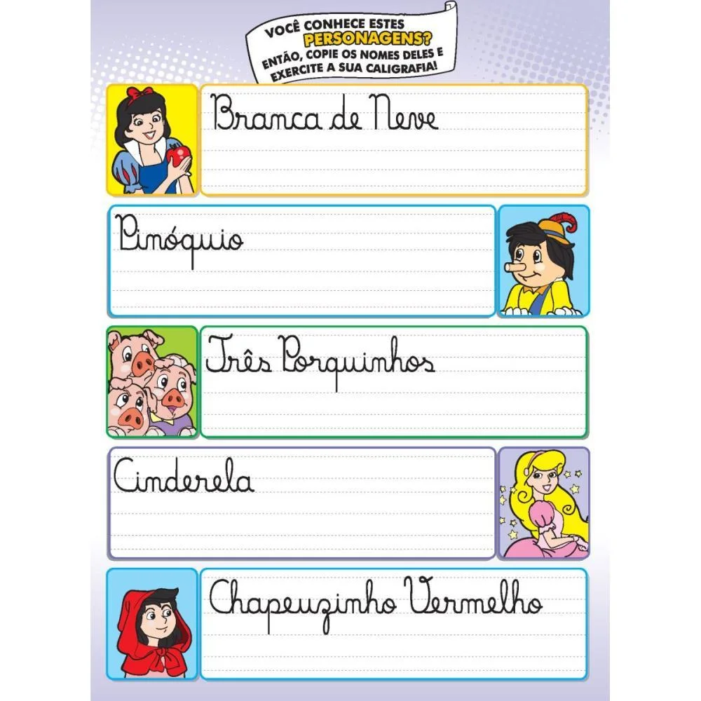 LIVRO CALIGRAFIA N.4 ATIVIDADES 24PAG. 20X27CM BICHO ESPERTO (PCT.C/05) - imagem 3