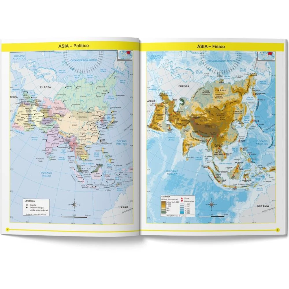LIVRO ATLAS GEOGRAFICO ESCOLAR 32P 27X20CM MAGIC KIDS (UNIDADE) - imagem 4
