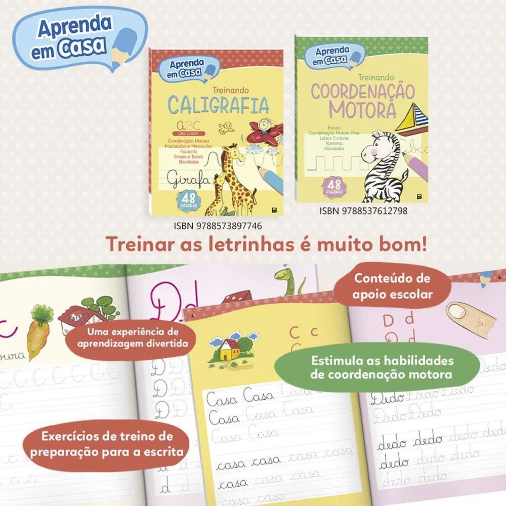 LIVRO CALIGRAFIA APRENDA EM CASA CALIGRAFIA 48P TODOLIVRO (UNIDADE) - imagem 4