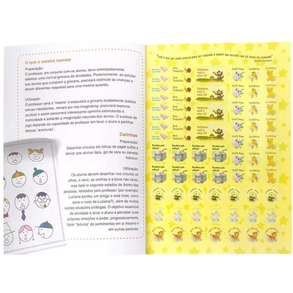 LIVRO COM ADESIVOS INCENTIVO EDUCADORES C/2000 TODOLIVRO (UNIDADE) - imagem 4