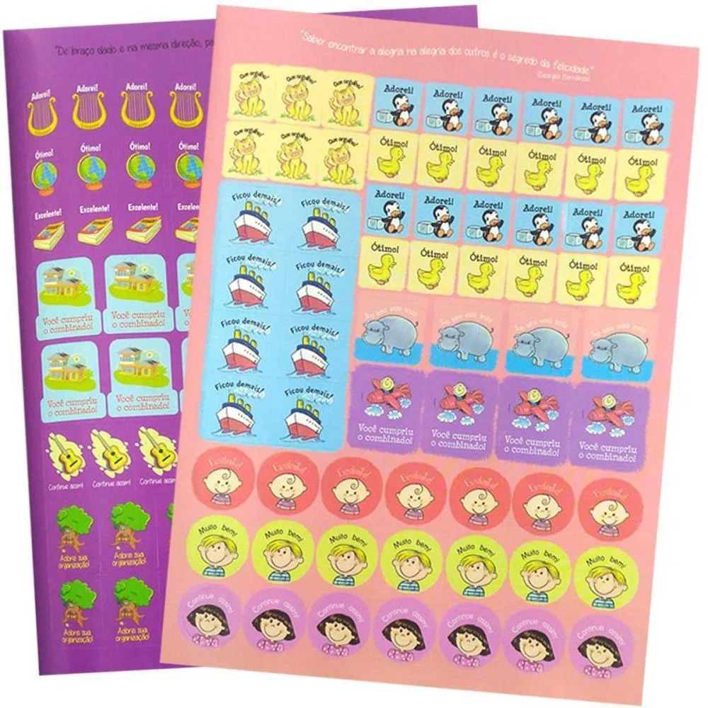 LIVRO COM ADESIVOS INCENTIVO EDUCADORES C/2000 TODOLIVRO (UNIDADE) - imagem 5