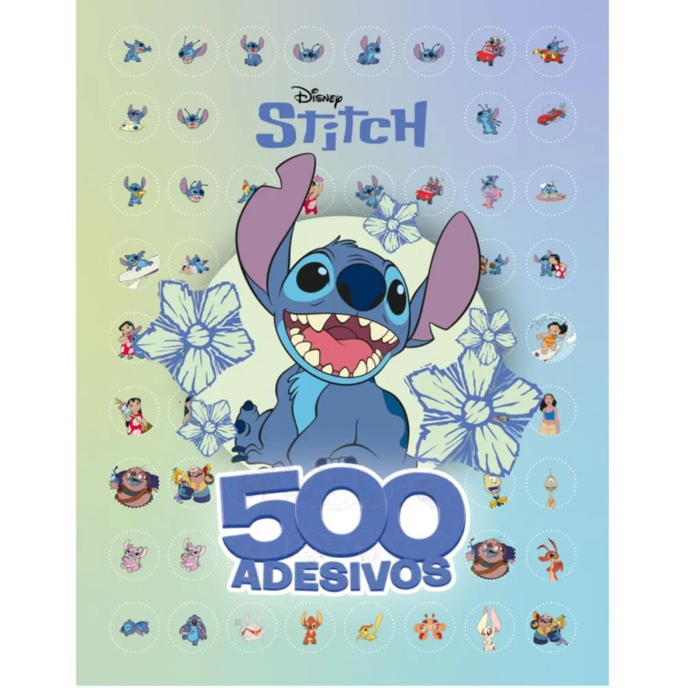 LIVRO COM ADESIVOS STITCH 40PAG. C/500 ADESIVOS CULTURAMA (UNIDADE) - imagem 3