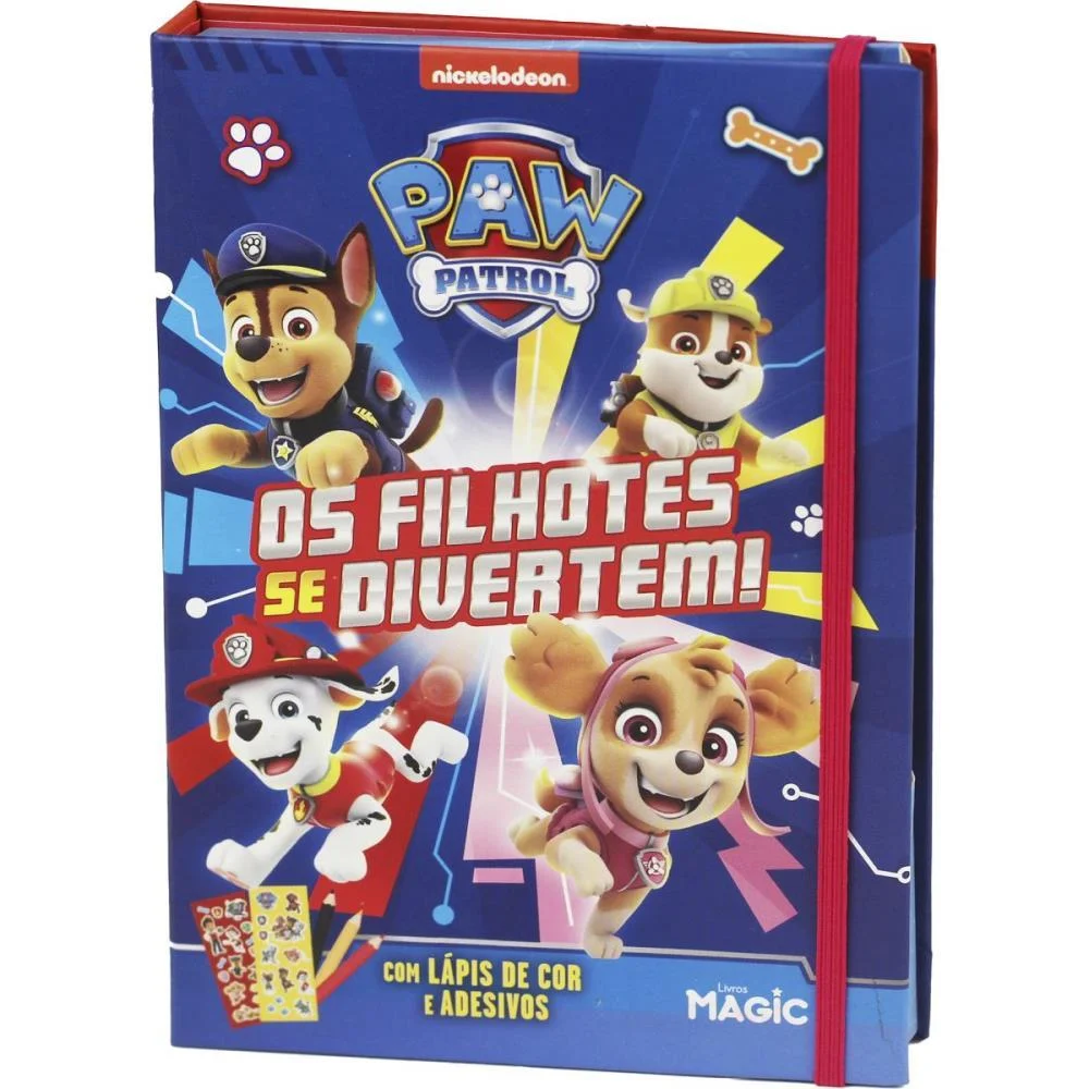 LIVRO COM ADESIVOS PASSATEMPO P. CANINA C/LAPIS MAGIC KIDS (UNIDADE) - imagem 2