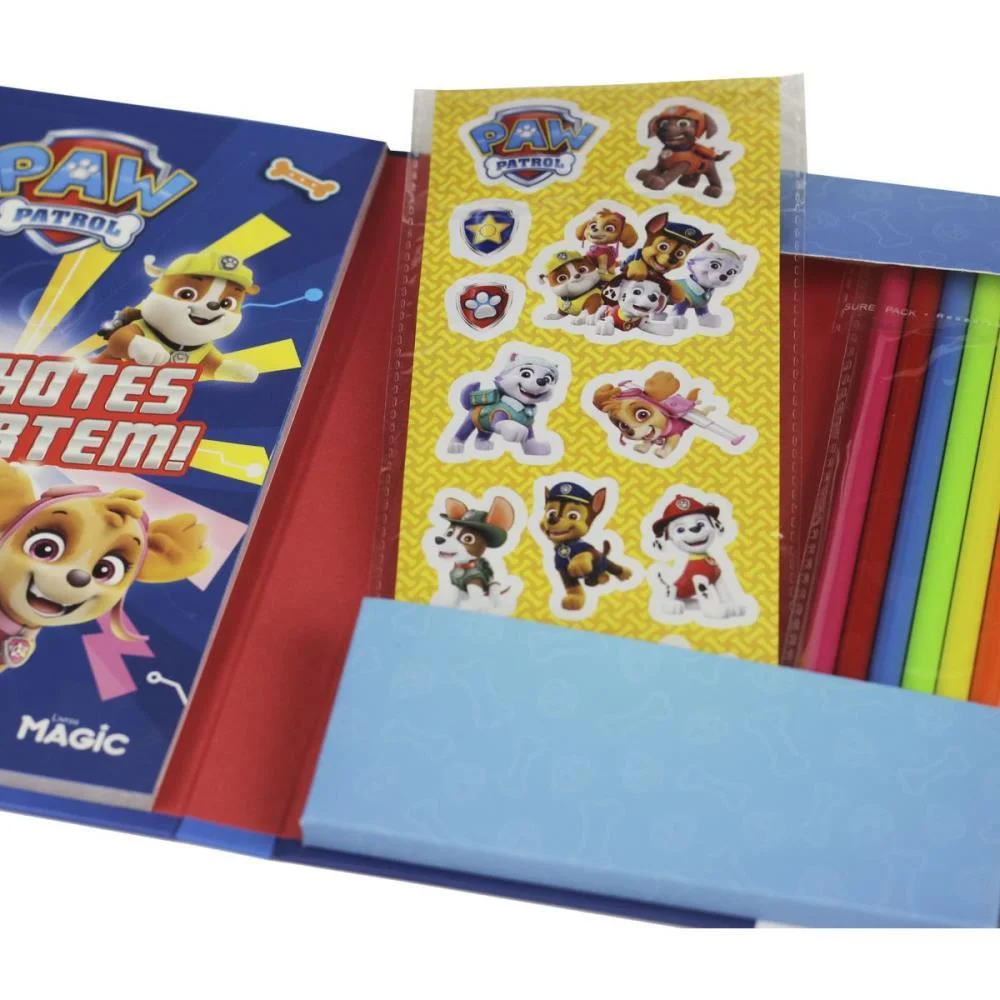 LIVRO COM ADESIVOS PASSATEMPO P. CANINA C/LAPIS MAGIC KIDS (UNIDADE) - imagem 3